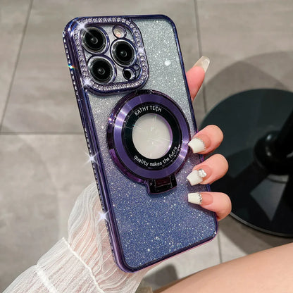 ✨Glitter Diamond Magnetic Ring Holder Case for iPhone