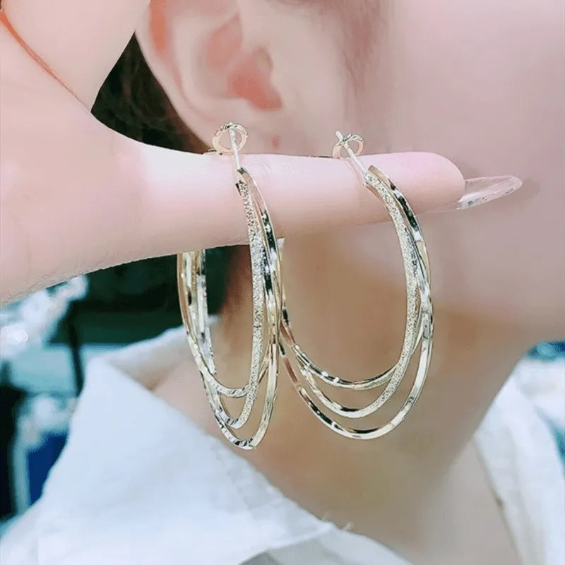 🔥Summer Hot Sale🌊Italian Style Multi-layer Hoop Earrings