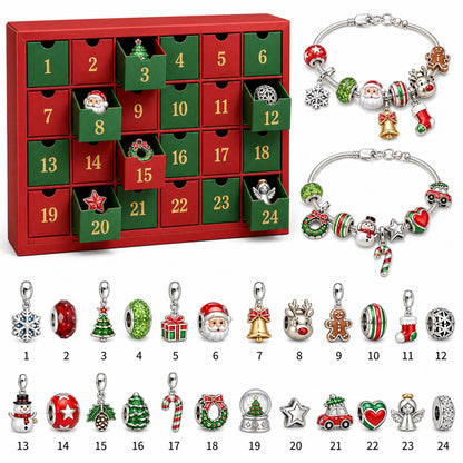 24 DAYS OF CHRISTMAS ADVENT CALENDAR BRACELETS SET🎄