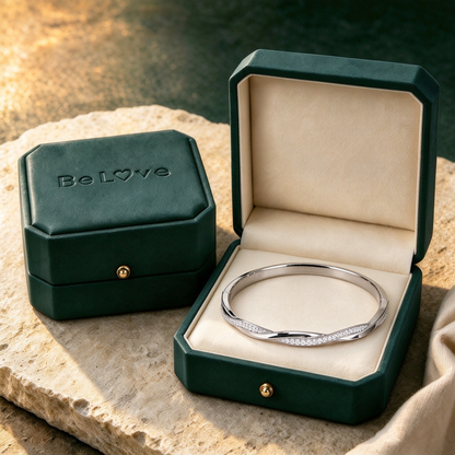 For Love- We Are Always Belong Together Twisted Diamond Bracelet