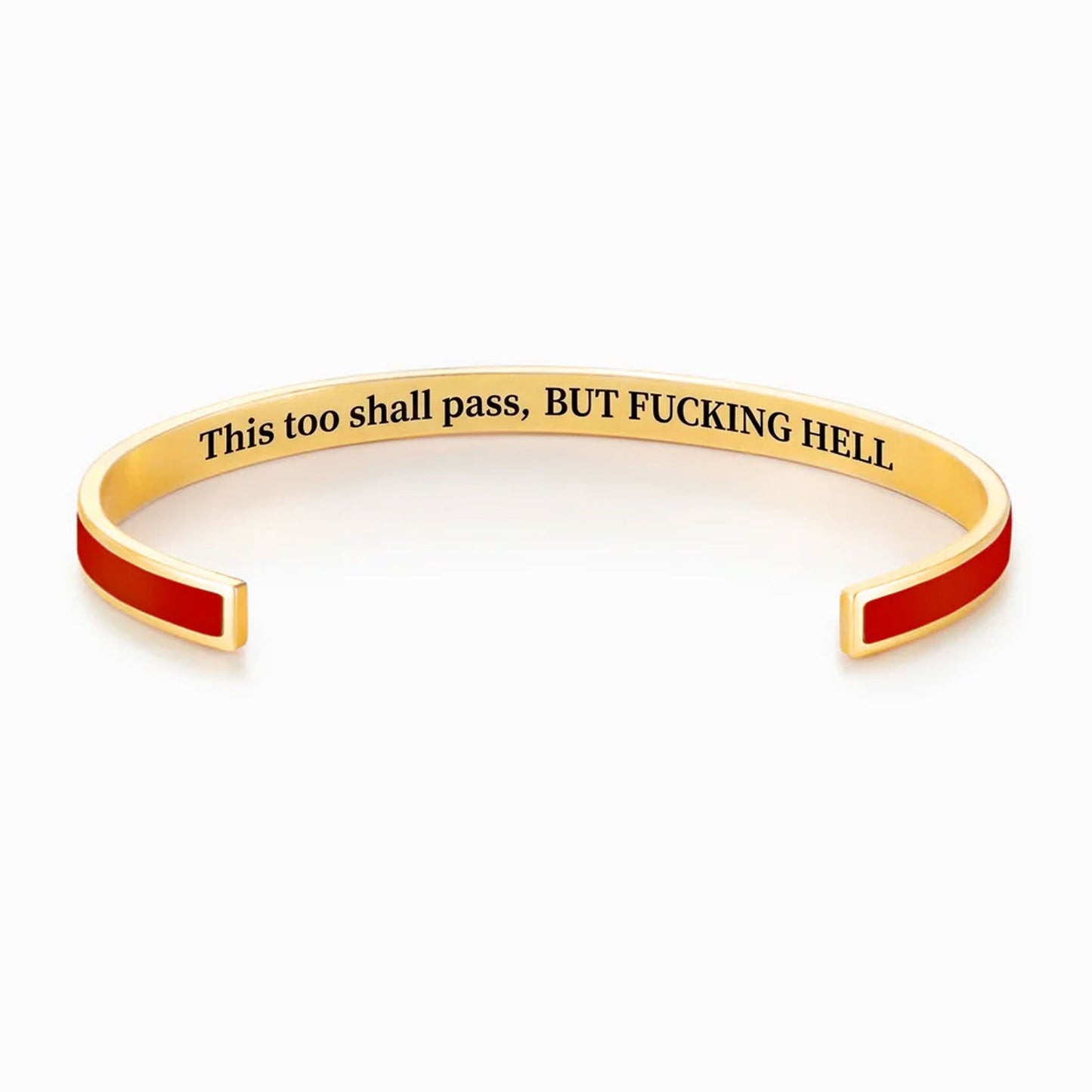 This Too Shall Pass Color Cuff Bracelet