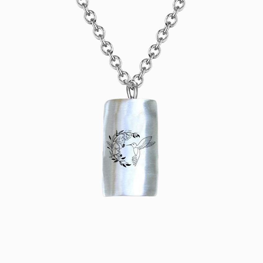 925 Sterling Silver Hummingbird Necklace - Gift For Animal Lover