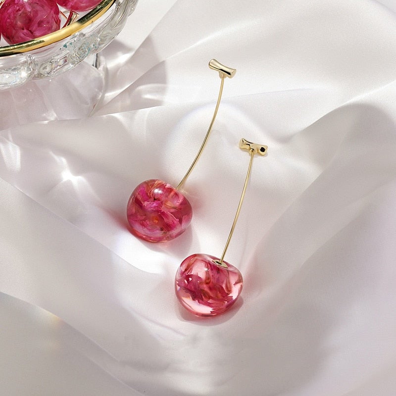 Celia Rouge Cherry Earrings