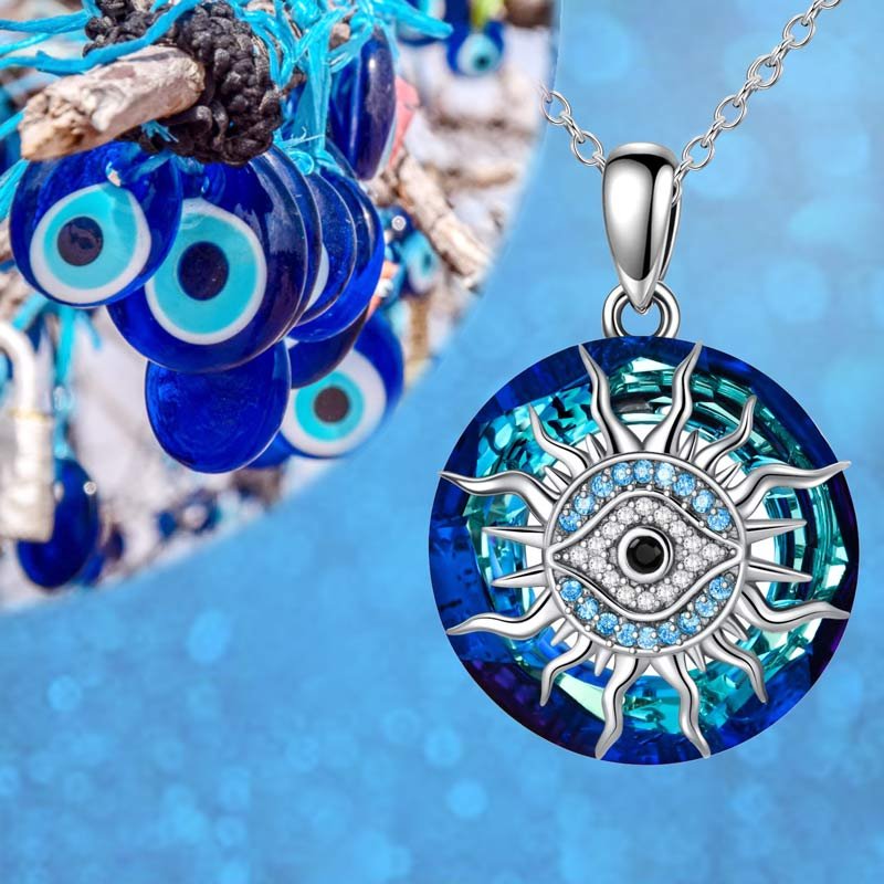 S925 You Always be Protected Crystal Evil Eye Necklace