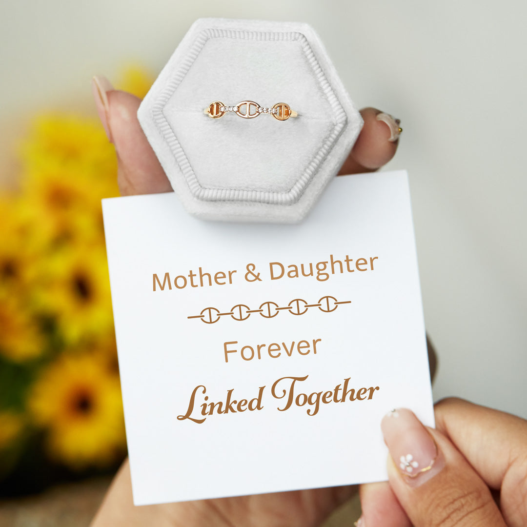 Forever Linked Together Chain Link Ring