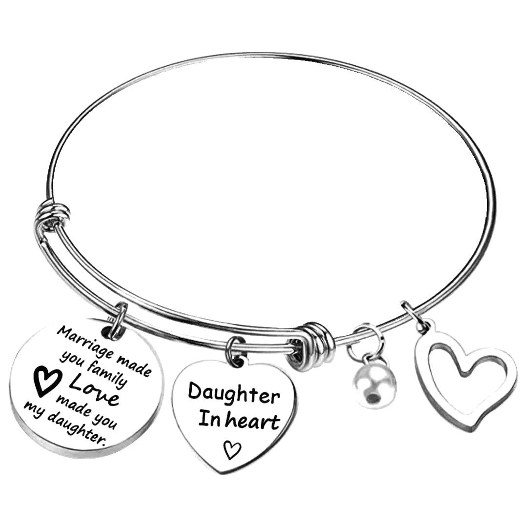 For Daughter-in-Law - Marriage Made You Family Love Made You My Daughter Bangle Bracelet