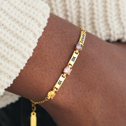 IDGAF Paperclip Bracelet