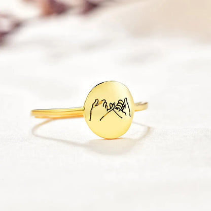 FOR FRIEND -YOU ARE MY FAVORITE BITCHES HOLDING HANDS RING