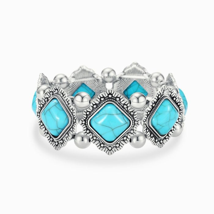 🔥Summer Hot Sale🌊	You Either Win Or Learn Turquoise Bracelet