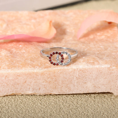 For Love - Custom Birthstones Interlocking Ring
