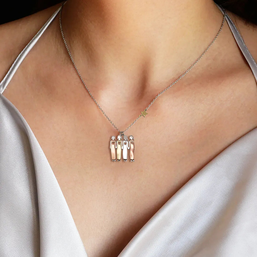 FOR UNBIOLOGICAL SISTER - THANKS FOR ALWAYS BEING BY MY SIDE NECKLACE