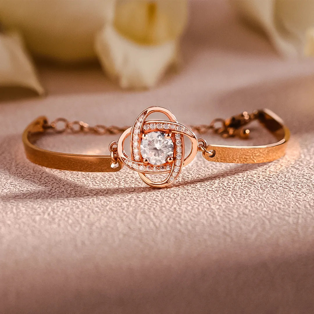 FOR FRIEND - I LOVE YOU DIAMOND KNOT BRACELET