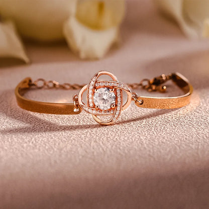 FOR FRIEND - I LOVE YOU DIAMOND KNOT BRACELET