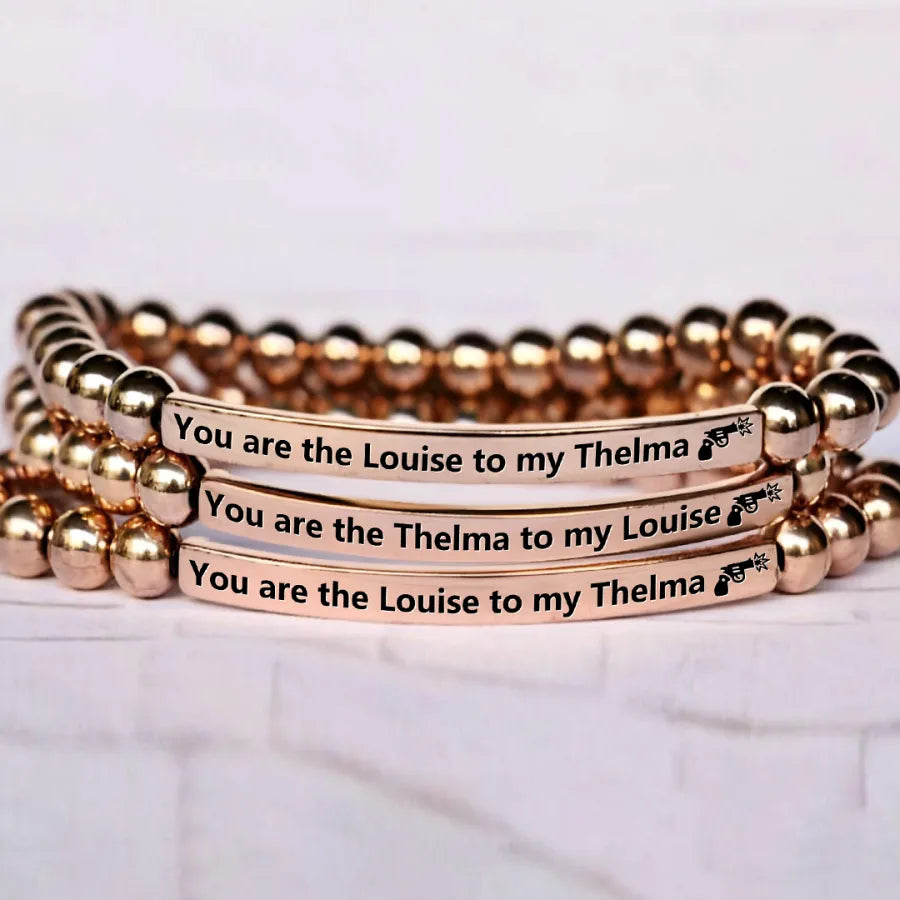 FOR FRIEND - RIDE OR DIE BEAD LETTERING BRACELET