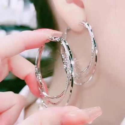 🔥Summer Hot Sale🌊Italian Style Multi-layer Hoop Earrings