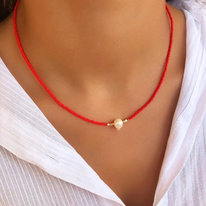 For Granddaughter - I am so proud of you freshwater pearl necklace