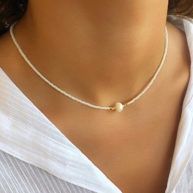 To My Granddaughter, I Am So Proud Of You Freshwater Pearl Necklace