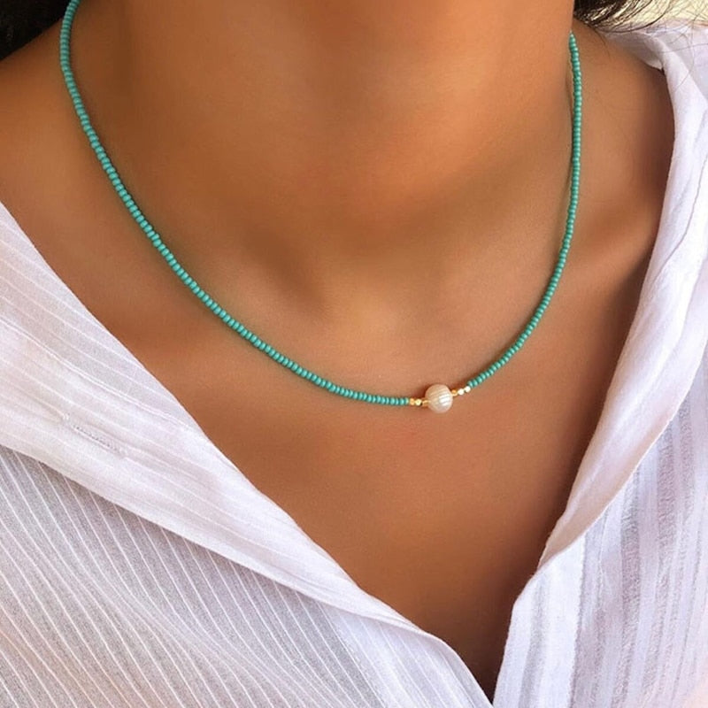 For Granddaughter - I am so proud of you freshwater pearl necklace