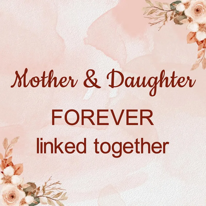 Mother&Daughter Double Heart Custom Birthstones Bracelet