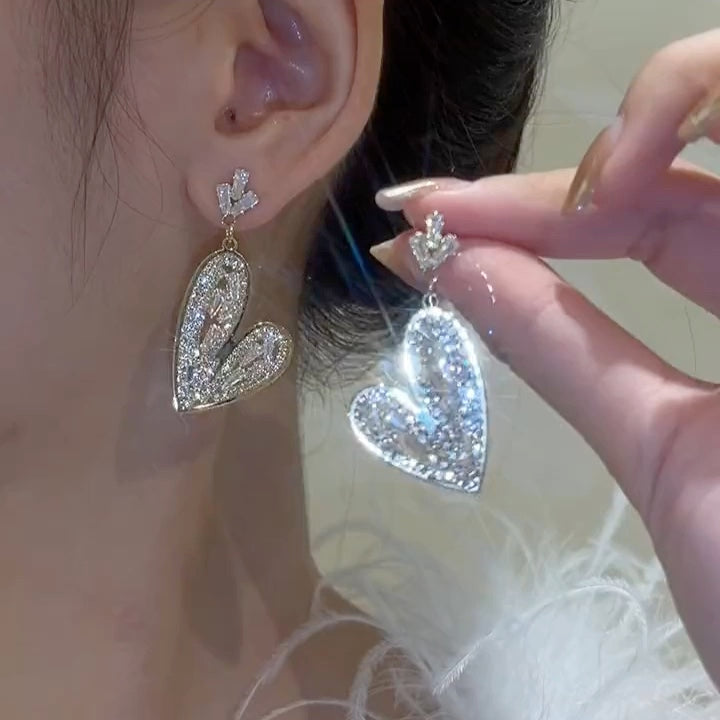✨Crystal Heart Gradient Earrings