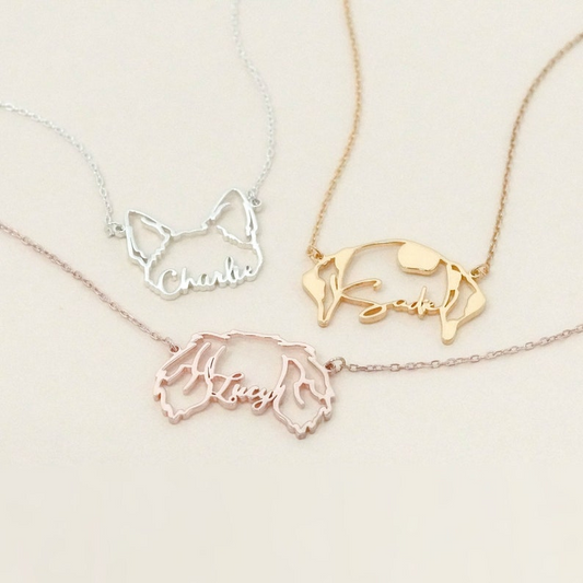 🐾 Personalised Pet Necklace with Name