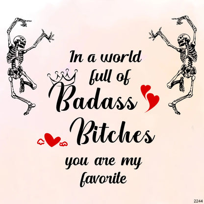 FOR FRIEND -YOU ARE MY FAVORITE BITCHES HOLDING HANDS RING
