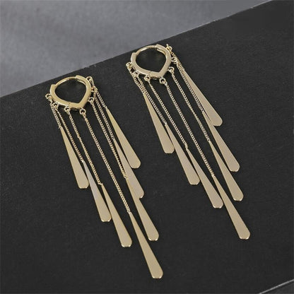 Alloy Long Tassel Ear Buckles