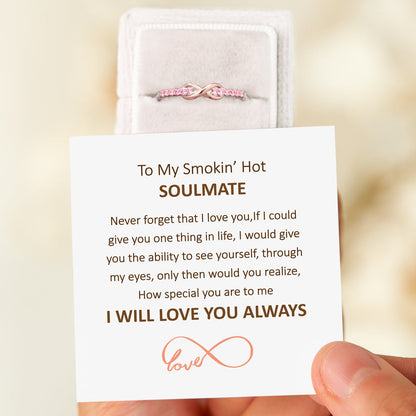 Smokin' Hot Soulmate Infinity Ring S925