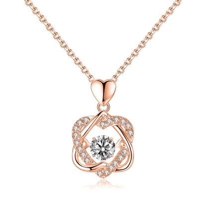 For Unbiological Daughter - S925 We Are Forever Linked Together Love Knot Necklace