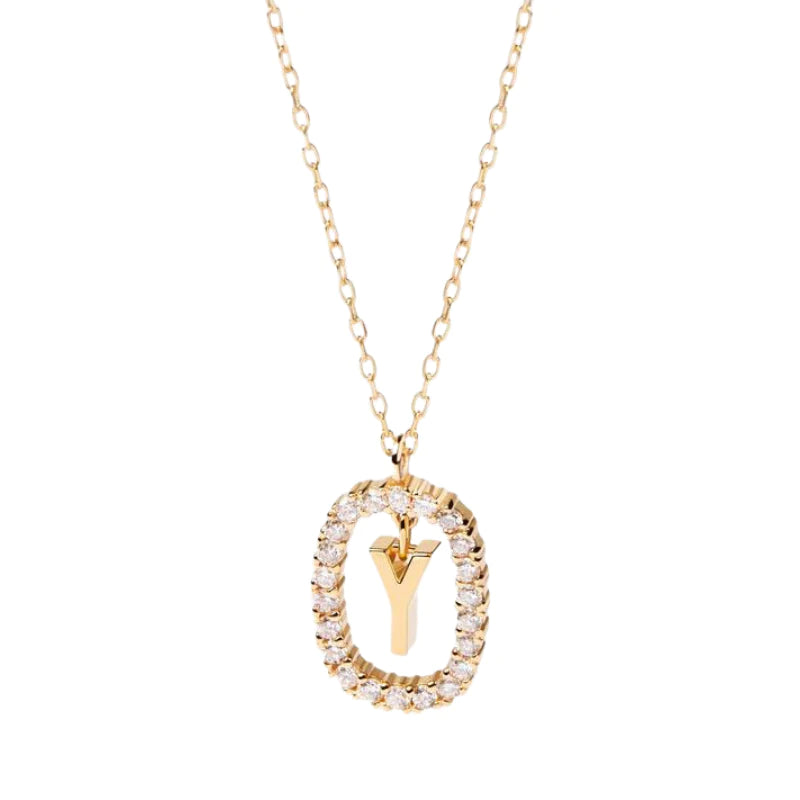 Diamond Alphabet Necklace - Define It By You