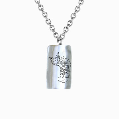 925 Sterling Silver Hummingbird Necklace - Gift For Animal Lover