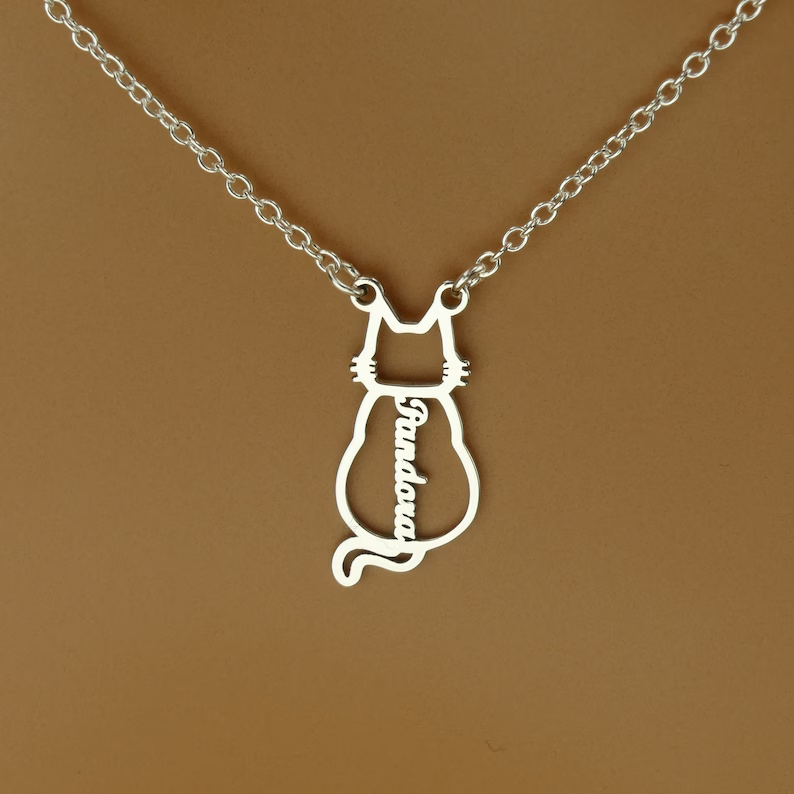 🐾 Personalised Cat Name Necklace