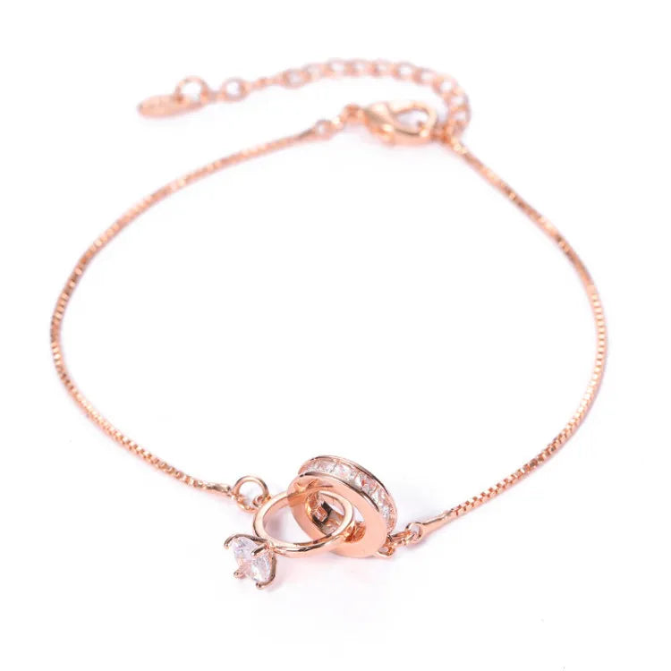 For Love- Interlocking Diamond Bracelet