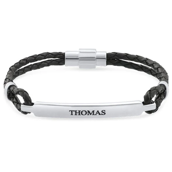 For Love - To My Man Custom Leather Bracelet