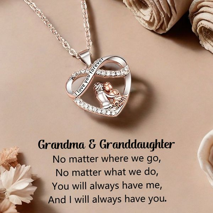 For Granddaughter - I Will Always Be By Your Side Necklace