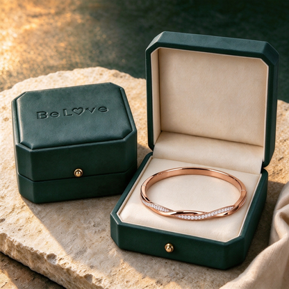 For Love- We Are Always Belong Together Twisted Diamond Bracelet