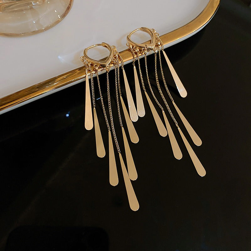 Alloy Long Tassel Ear Buckles