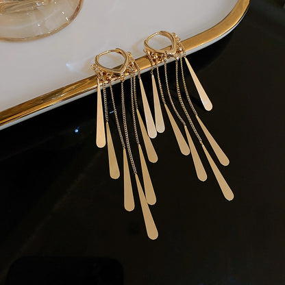Alloy Long Tassel Ear Buckles