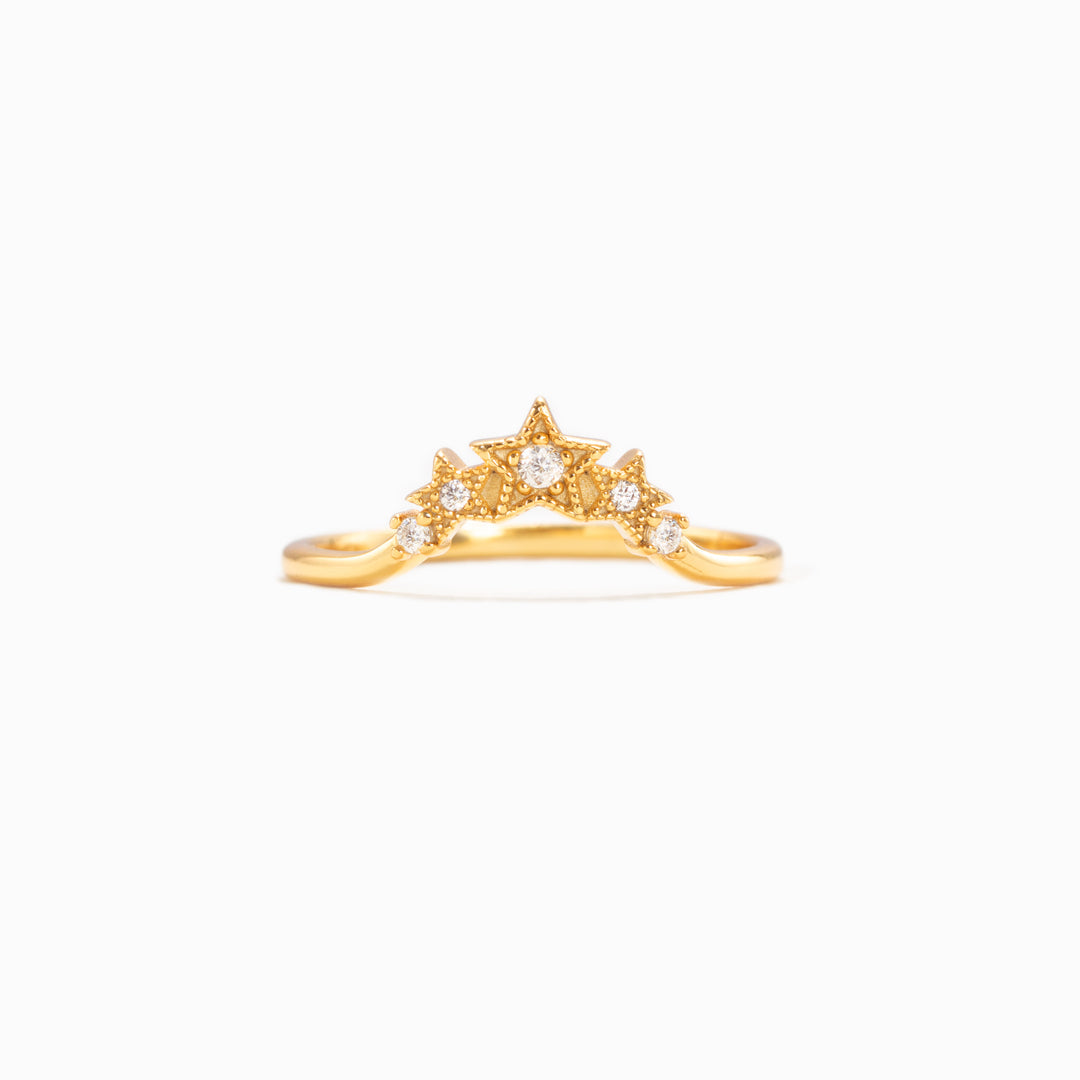 Si-Star Crown Of Stars Ring