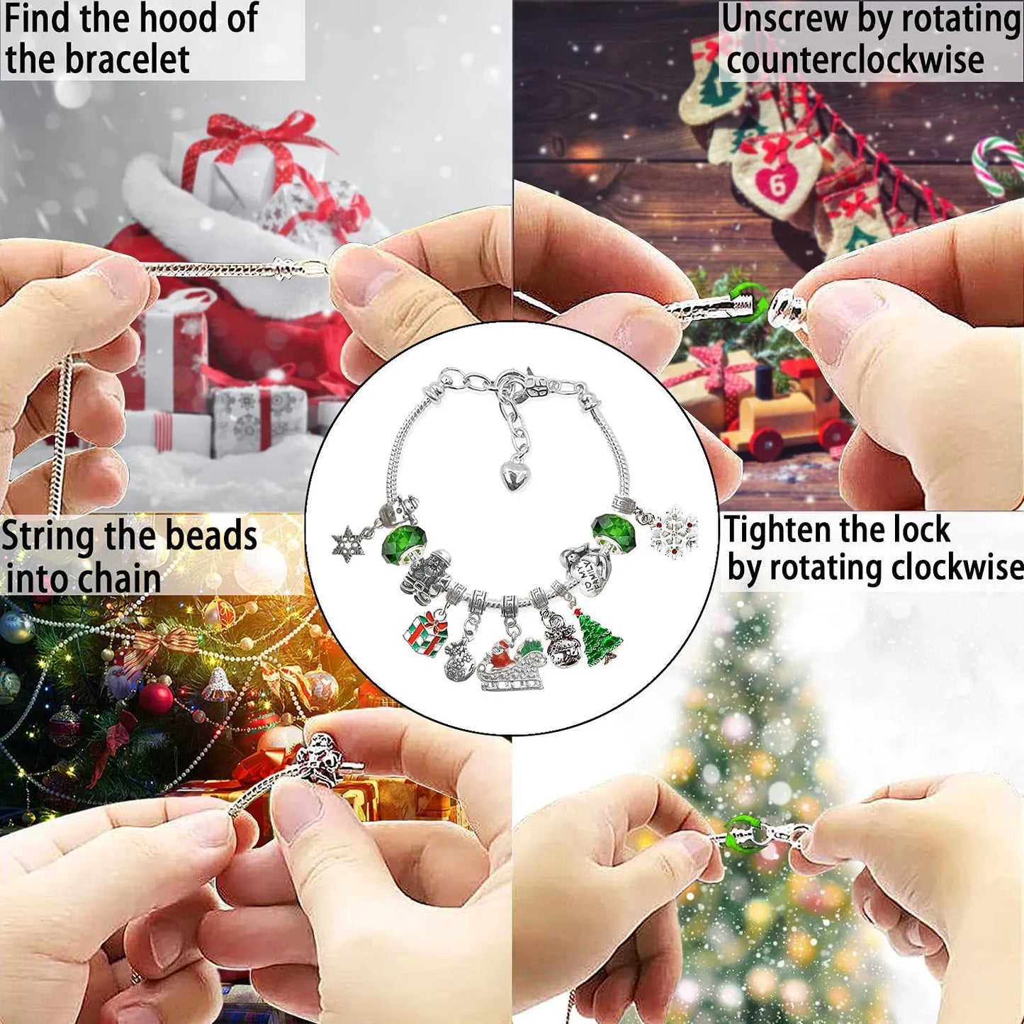 🎄DIY CHRISTMAS ADVENT CALENDAR BRACELETS SET