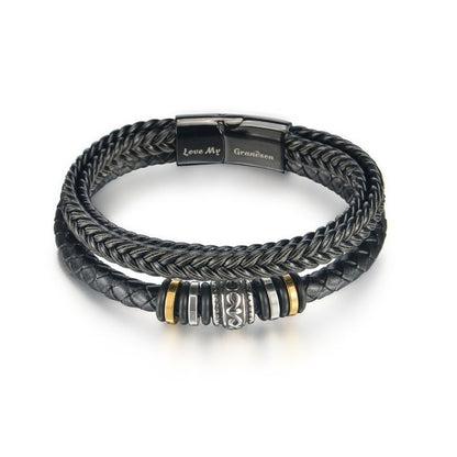To My Son/Grandson - Double-Row Bracelet - I Will Always Be With You