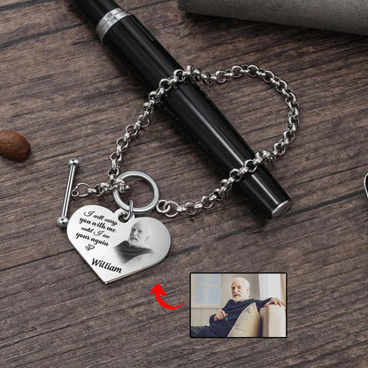 For Love - Photo Name Custom Love Chain Bracelet