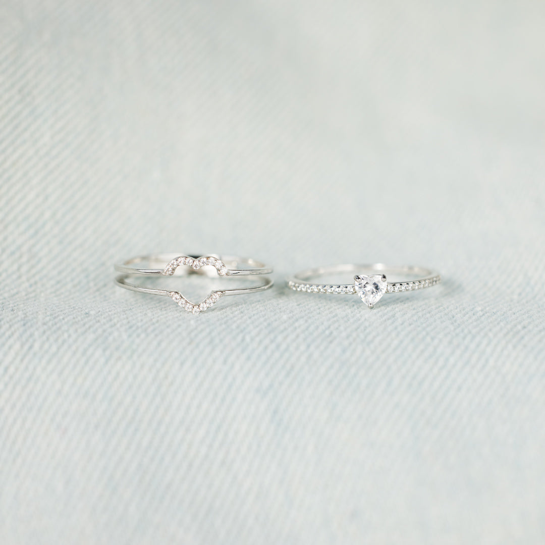 💝For Granddaughter - You Are Always In Mine Layered Heart S925 Ring