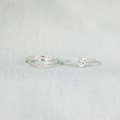 For Daughter - You Are Always In Mine Layered Heart S925 Ring