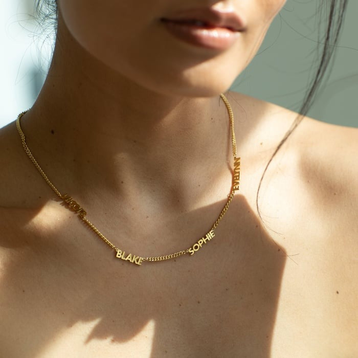 Minimalist Personalized Name Necklace