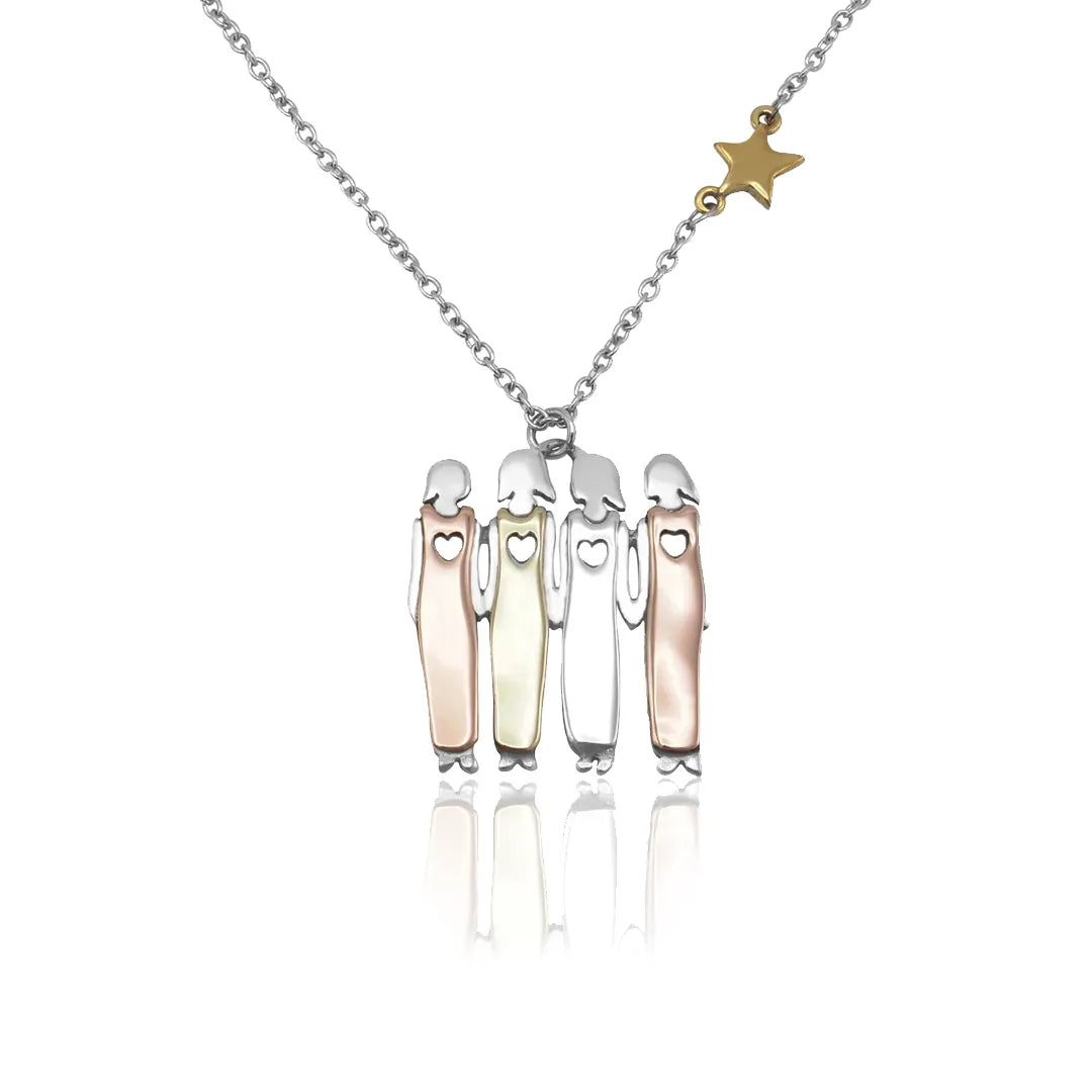 FOR UNBIOLOGICAL SISTER - THANKS FOR ALWAYS BEING BY MY SIDE NECKLACE