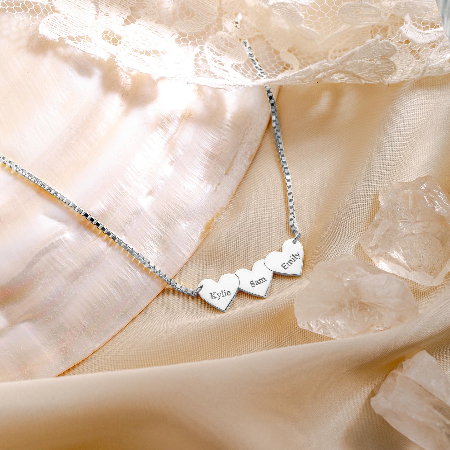 Personalized One-piece Heart-shaped Name Necklace