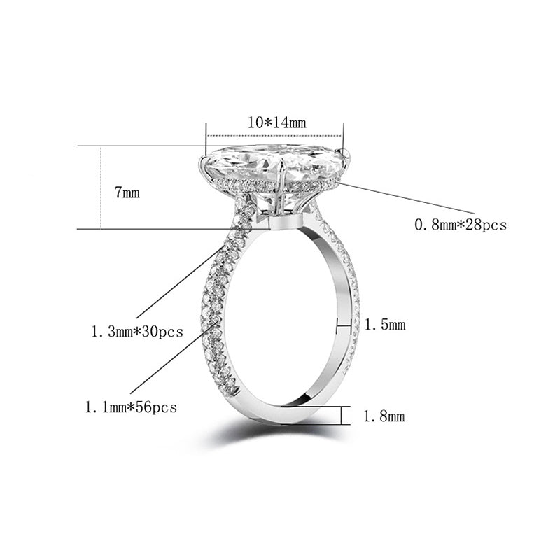 The Ring of Your Dreams - Oval Solitaire Moissanite Ring
