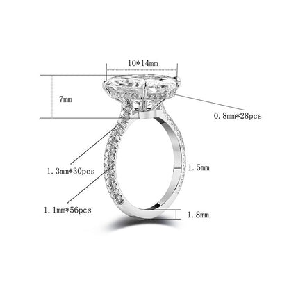 The Ring of Your Dreams - Oval Solitaire Moissanite Ring
