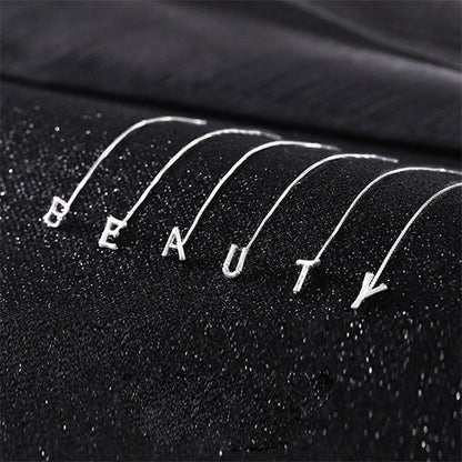 Fashion Shiny Alphabet Earrings